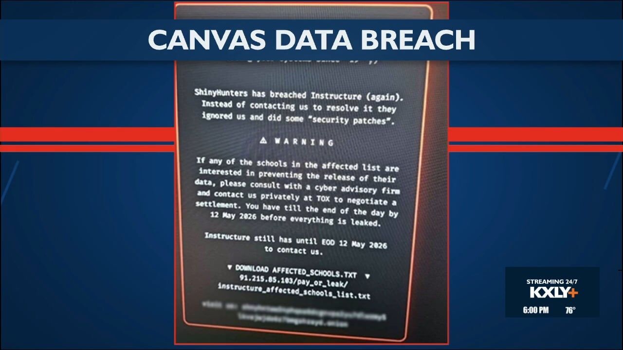Spokane Public Schools notifies families of Canvas security breach | News | kxly.com