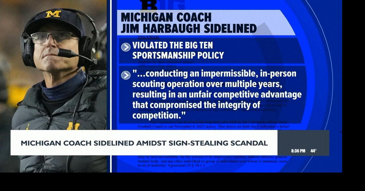 Michigan coach sidelined amidst sign stealing scandal | Video | kxly.com