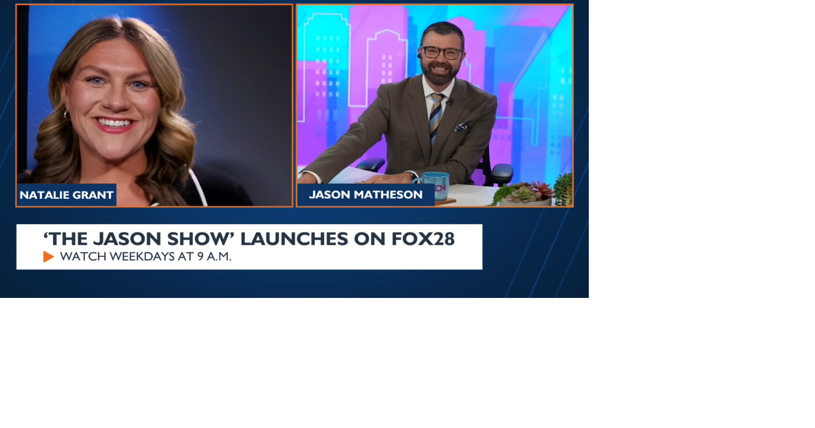 Fun-filled midday talk show 'The Jason Show' now airing on Fox28