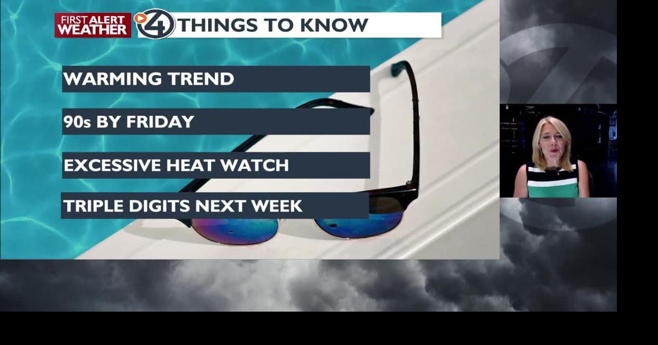 🌞Warming trend: temperatures climb into the mid 80s Wednesday, but 90s ...
