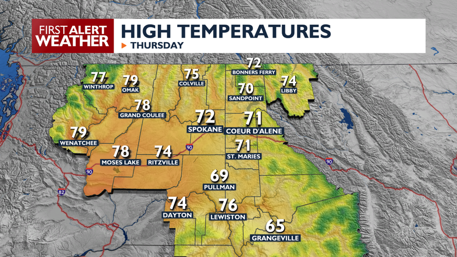 Sunny Thursday will keep the warming trend going ☀️ | News | kxly.com