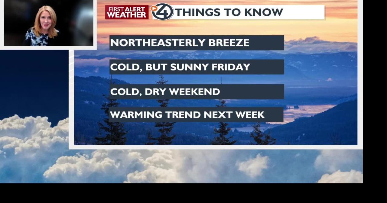 😎Grab your sunglasses and your heavy coat! Skies clear for a cold ...