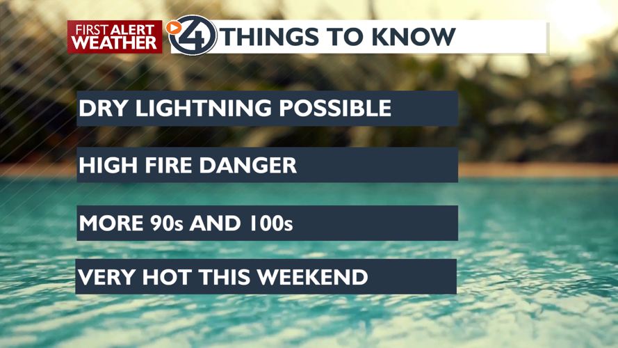 Weather Alert Day due to dry conditions and dry Thunderstorm potential ...