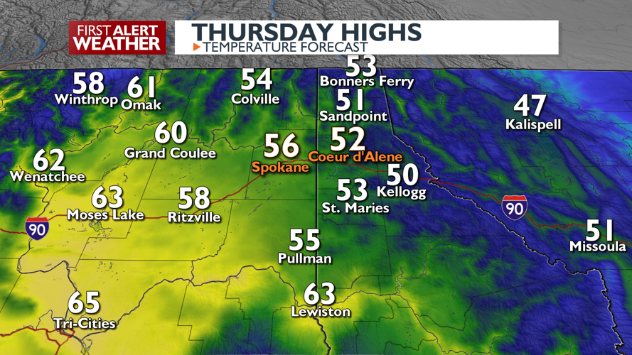 Increased clouds and scattered showers the clearing and cold - Mark ...
