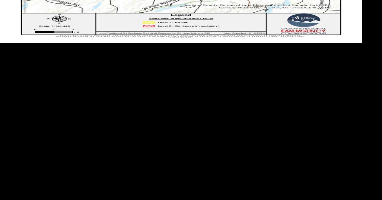 Gray Fire evacuation map 8/21 9 a.m.