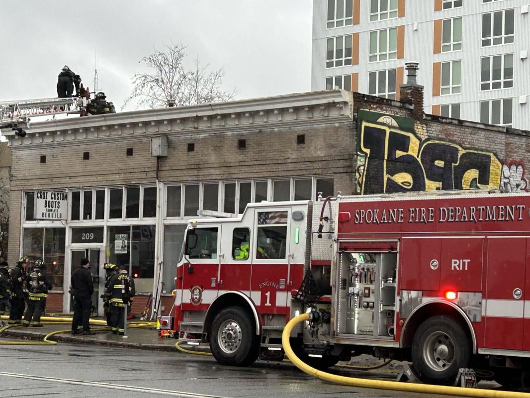 Firefighters respond to flames at vacant business in downtown Spokane ...