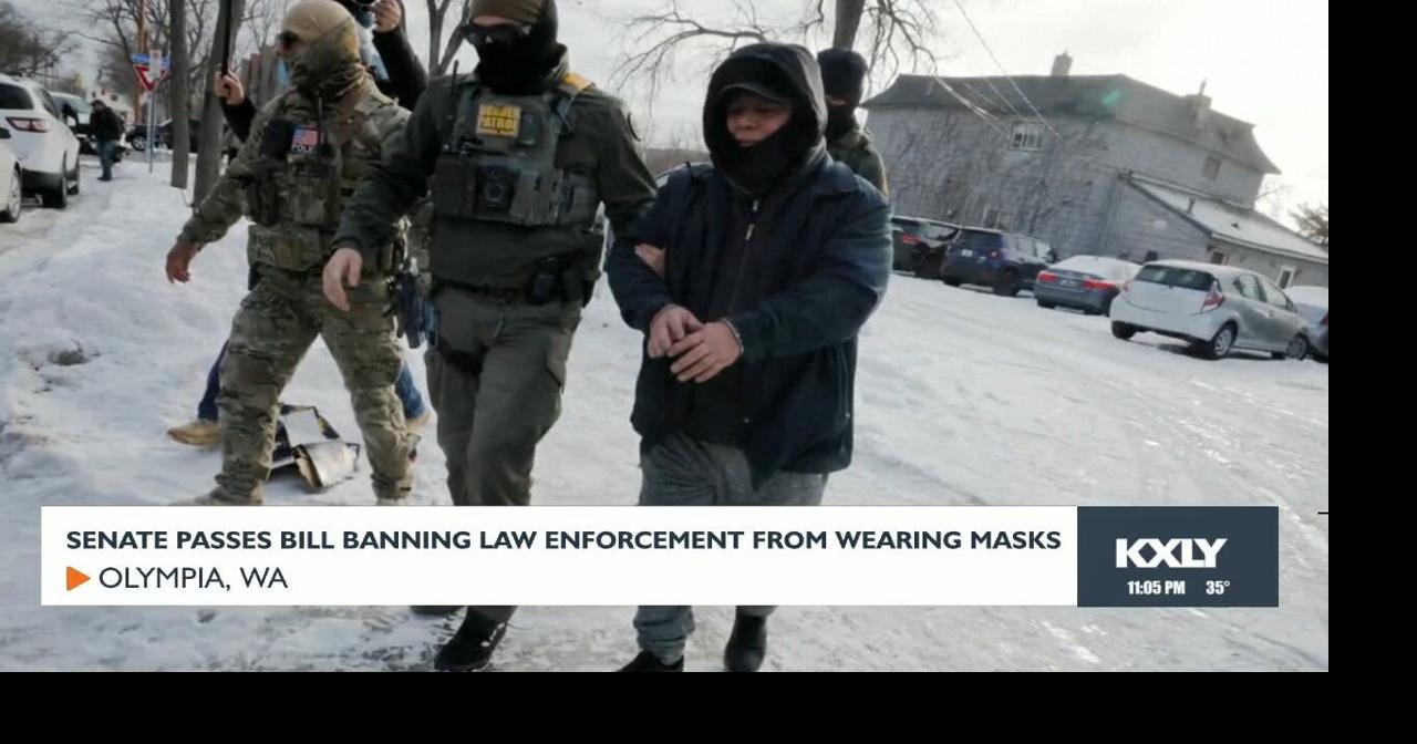 Senate passes bill banning law enforcement from wearing masks