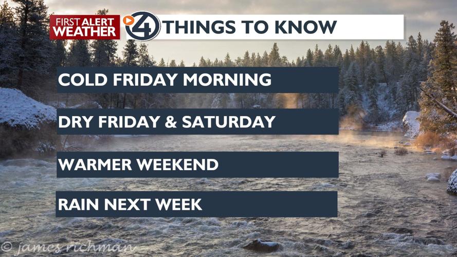 ️Thursday evening snow followed by Friday morning COLD! 🥶 | News | kxly.com