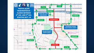 Washington Street in Spokane to Close for Paving Project