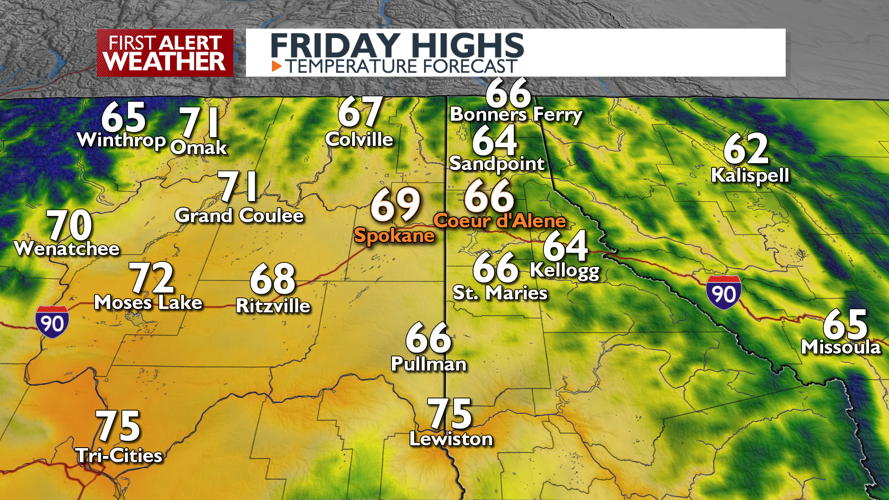 Clouds and mild today with showers for Saturday - Mark | News | kxly.com