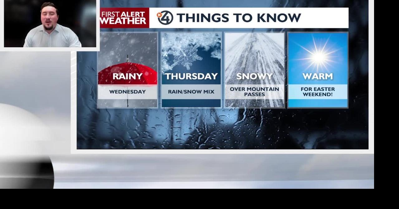 Wet Wednesday with rain and mountain snow ☔☔☔