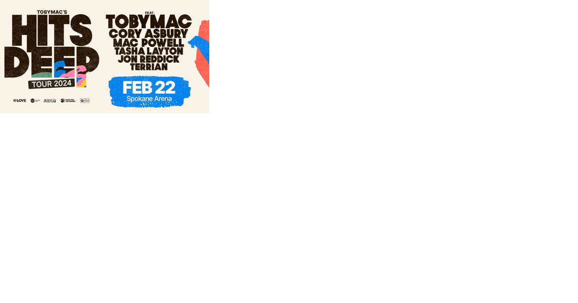 TobyMac 'Hits Deep' tour coming to the Spokane Arena in February - Vimarsana News
