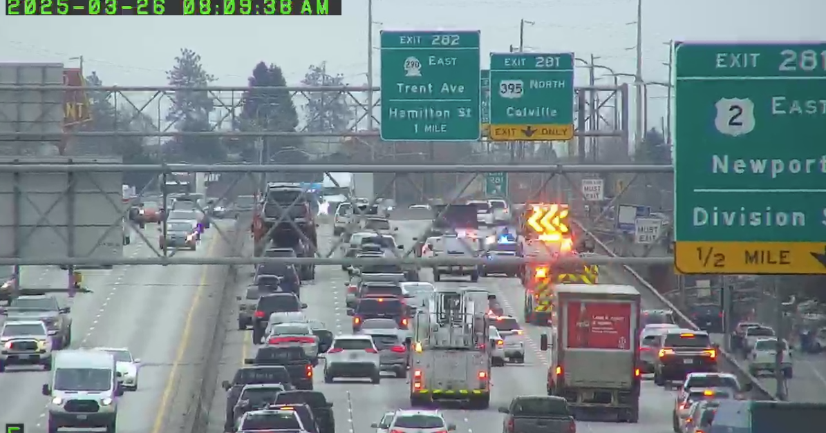 Crash cleared on I-90 eastbound near Division Street exit | News | kxly.com
