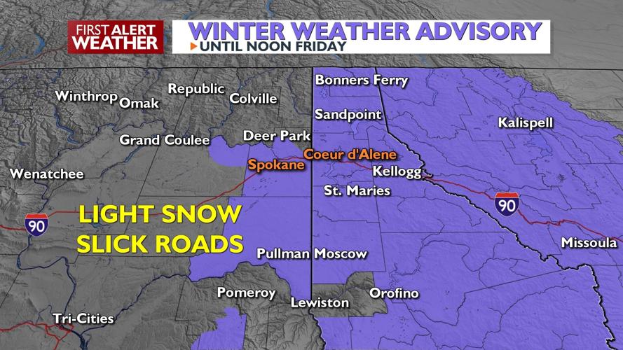 ⚠️Winter Weather Advisory: Light snow overnight for a slick Friday ...