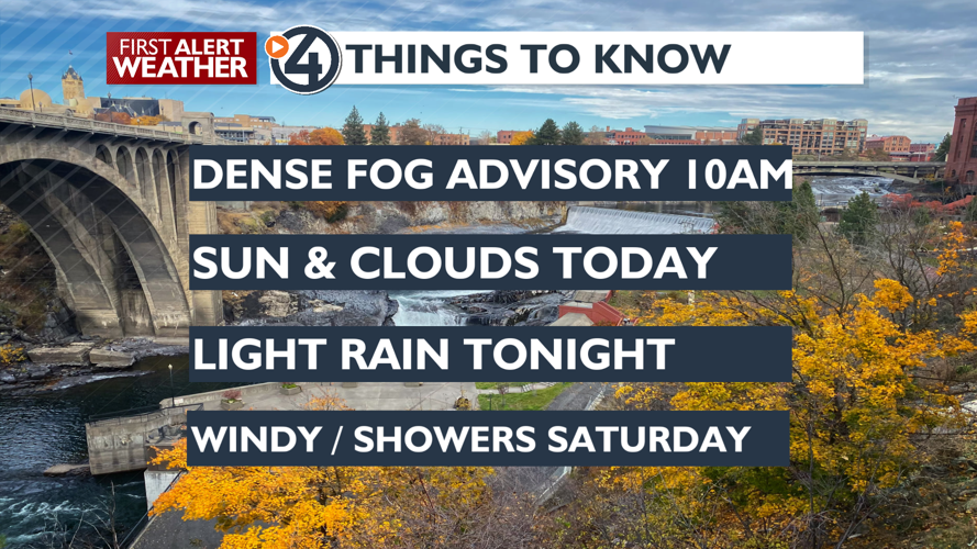 Dense Fog Advisory until 10am this morning, clouds and mild - Mark ...