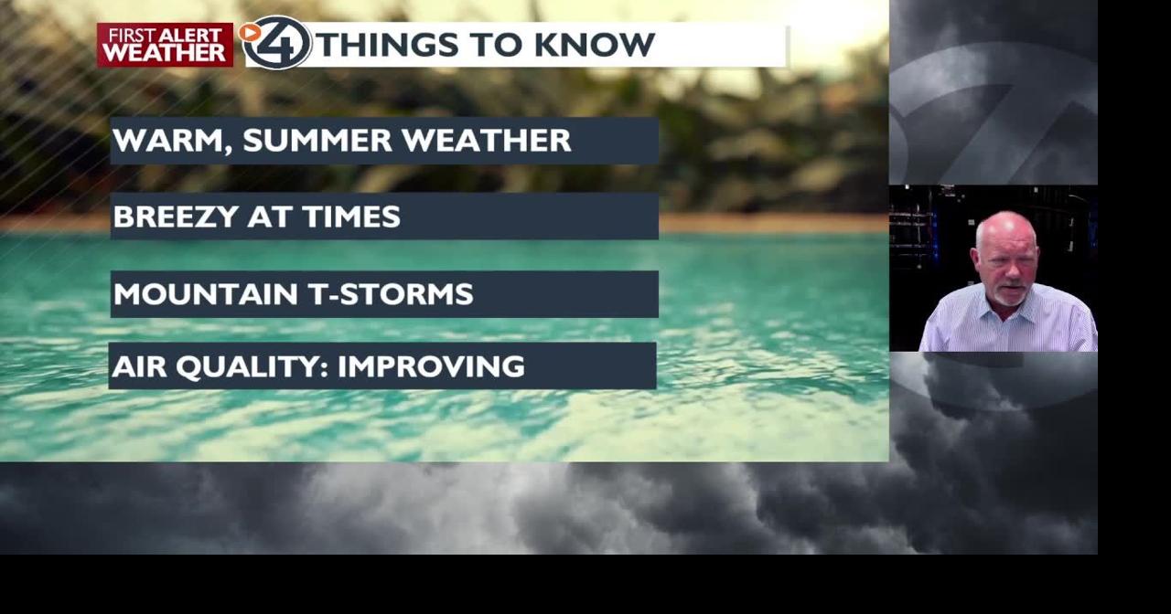 Sun and clouds with breezy conditions today, however some improved Air ...