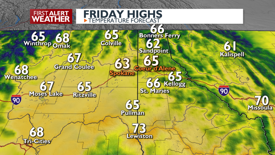 Clouds and mild to sunny and warm for the weekend - Mark | Weather ...