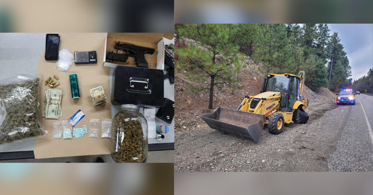 Eastern Washington deputies seize drugs, chase stolen backhoe, recover ...