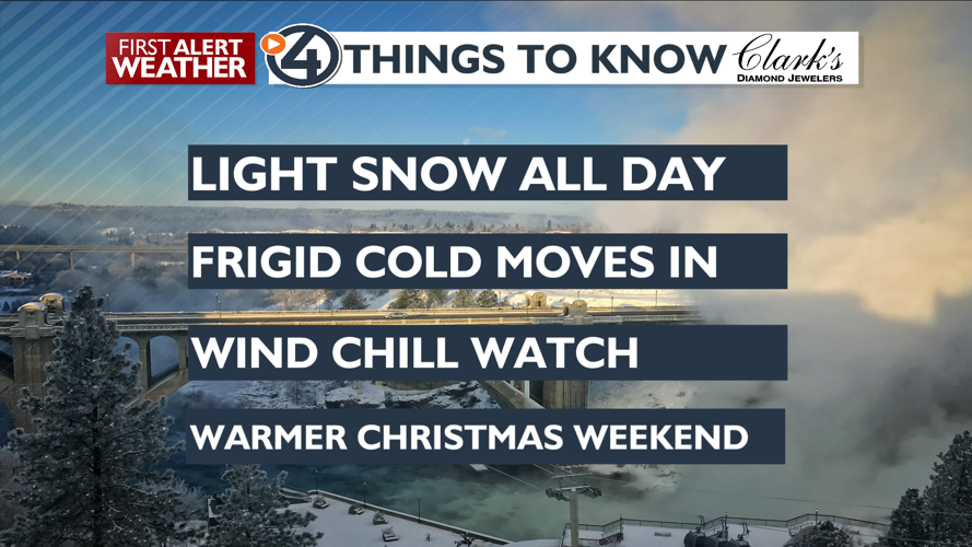 WEATHER ALERT DAY: For snow today and Thursday for dangerous cold ...