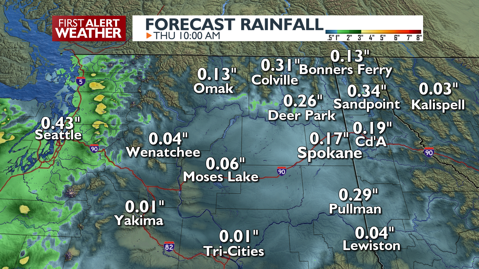 Showers Later With Overnight Rain, Mountain Snow – Mark | Forecast ...