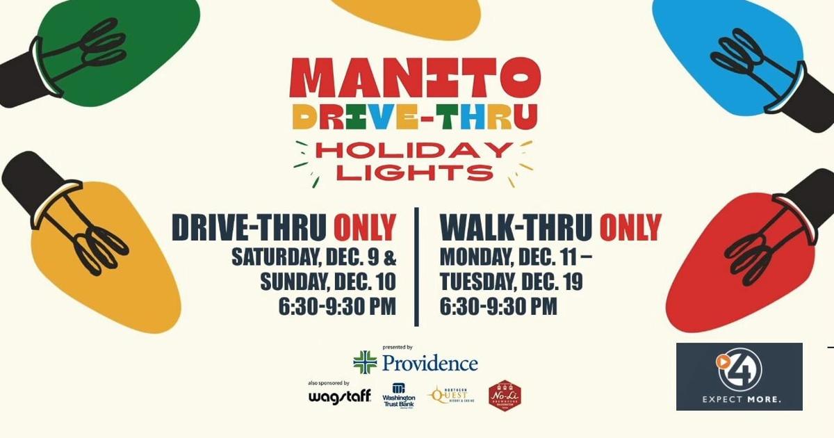 Get into the holiday spirit at Manito Park's lights display