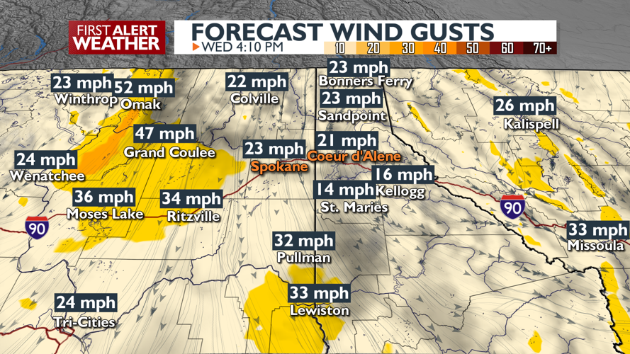 Gusty afternoon ahead💨 fire danger elevated | News | kxly.com