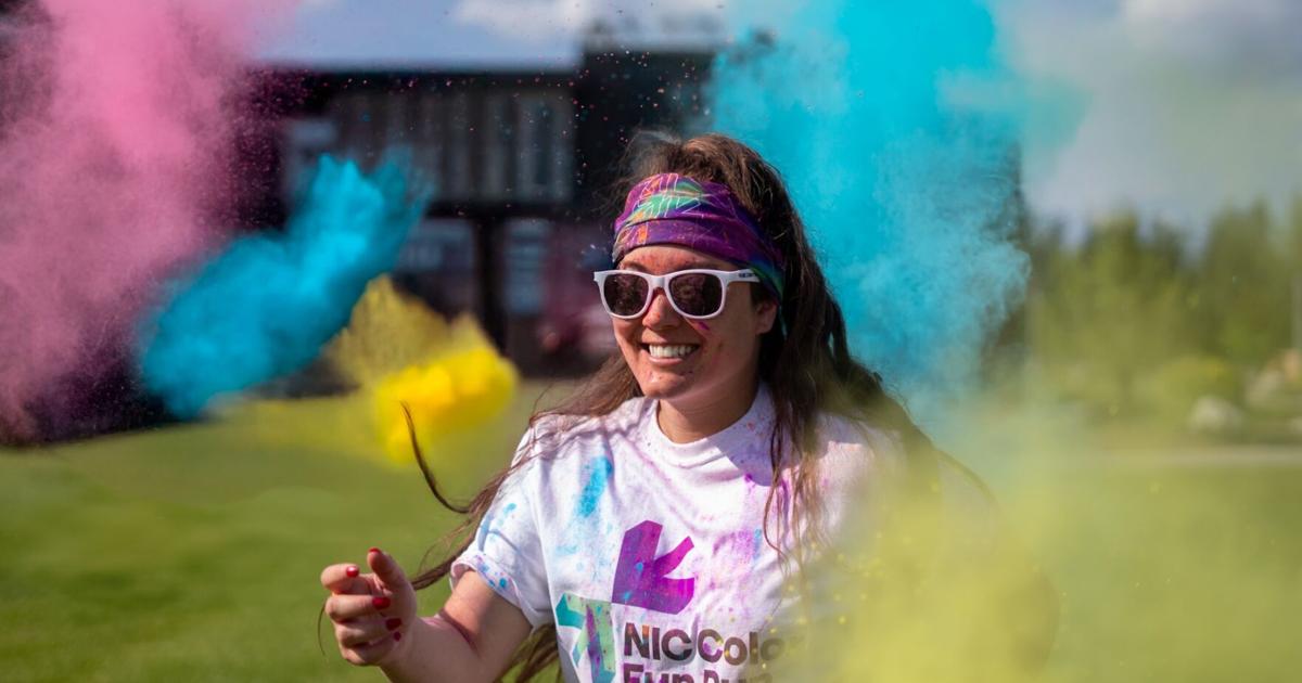 Register for an exciting color fun run with North Idaho College in CDA this summer
