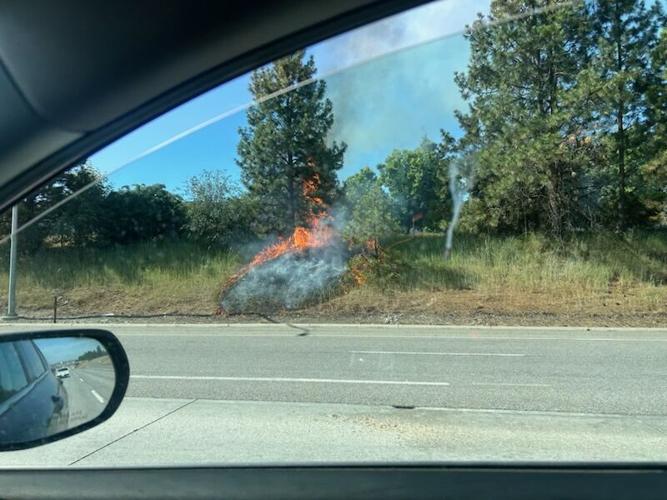 Brush fire burning along I-90 in Spokane Valley | News | kxly.com