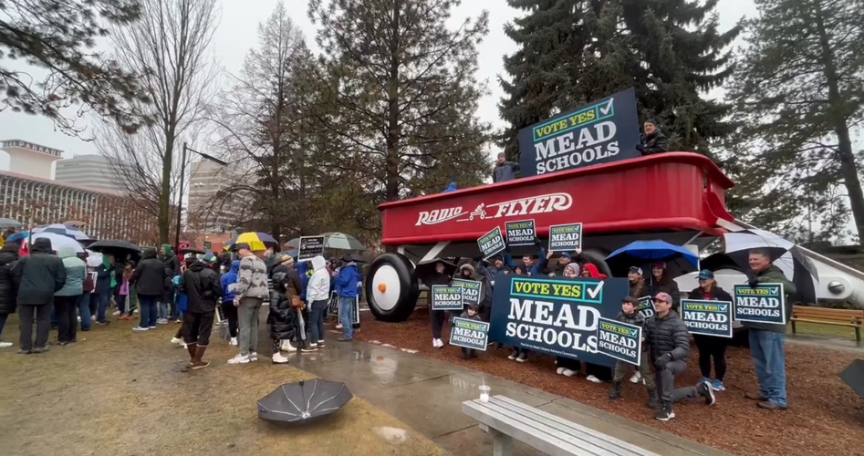 Spokane County school districts rally in support of school bonds and ...