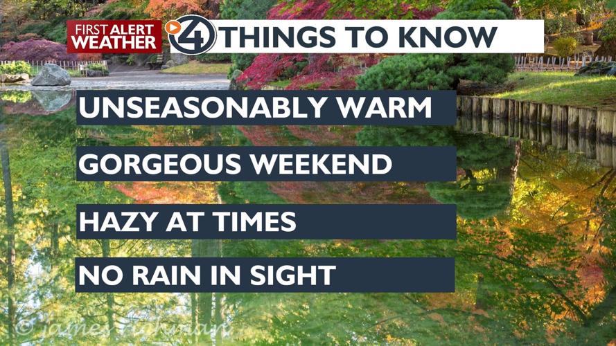 Hazy sunshine and unseasonably warm weather for the weekend – Kris ...