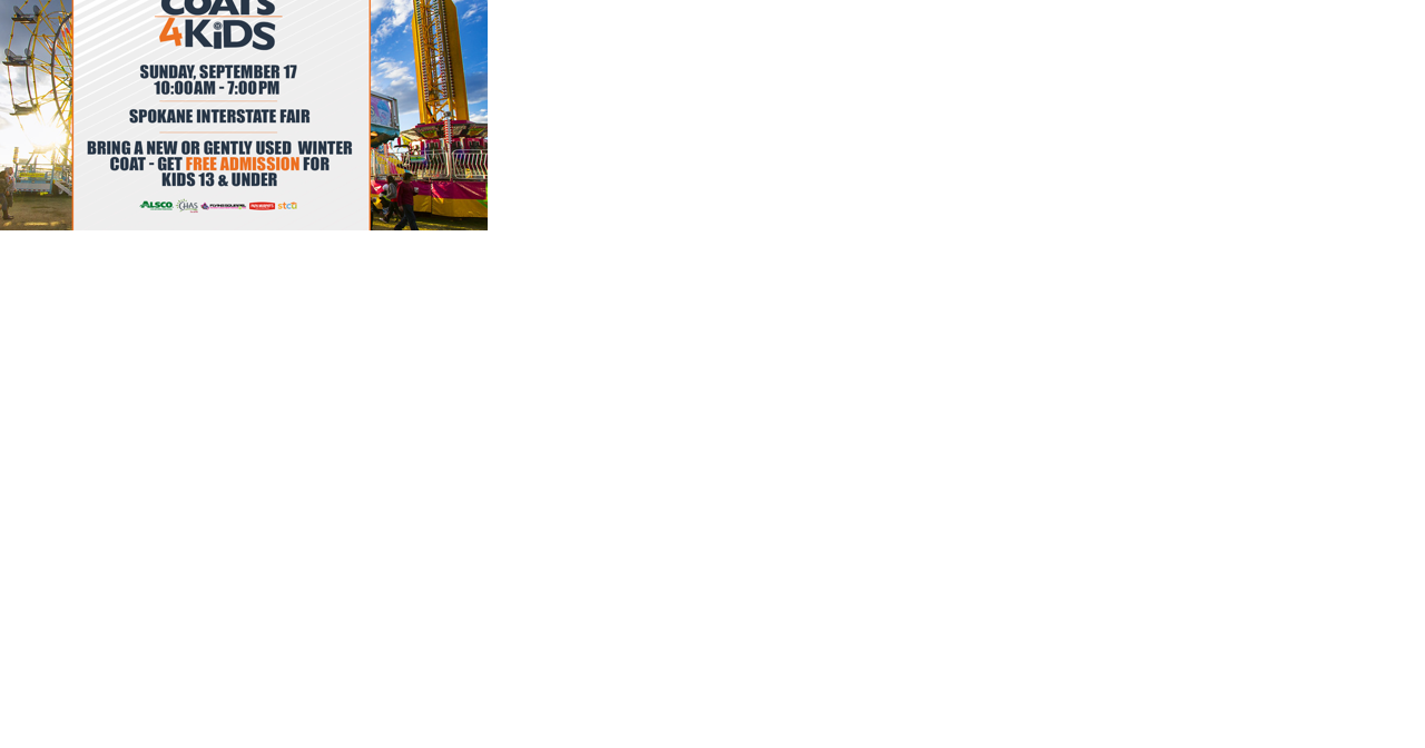 Coats 4 Kids: Bring a winter coat, get free kid's admission to the Spokane County Fair! - Vimarsana News