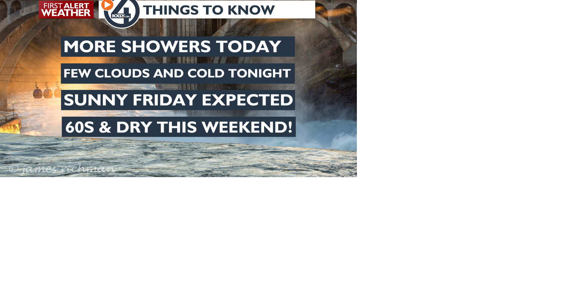 Scattered showers before a sunny Friday – Mark | Forecast | kxly.com