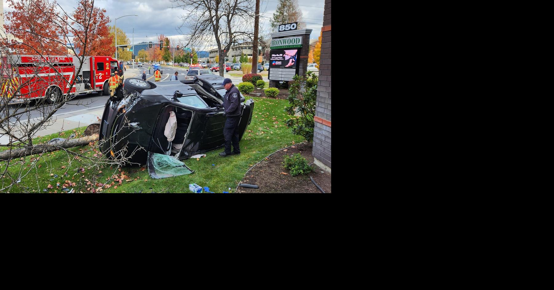 Driver extricated from rolled over car near Kootenai Health | News ...