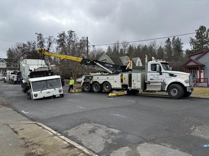 Spokane Garbage Truck Falls Into Sinkhole Near South Perry News spokane-garbage-truck-falls-into-sinkhole-near-south-perry-news