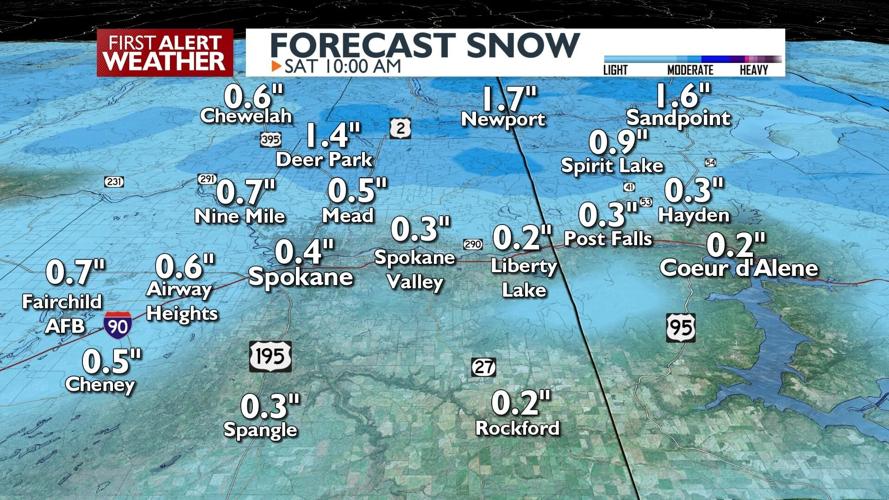 Friday night snow showers: expect up to 1" of new snow by Saturday ...