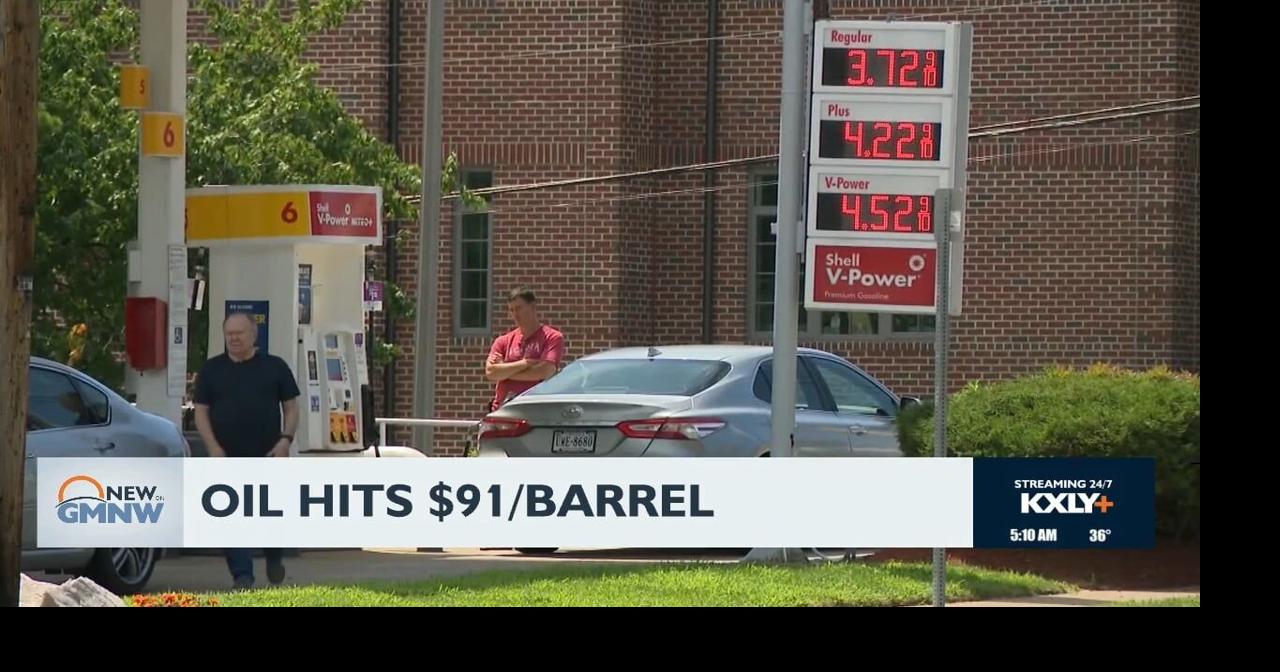 Oil hits $91 a barrel | Video | kxly.com