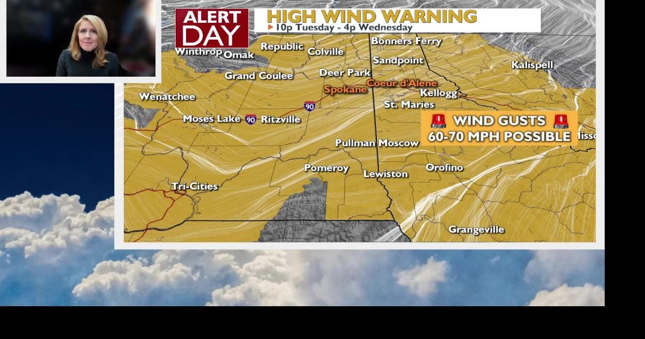 High wind warning Tuesday night through Wednesday | Video | kxly.com
