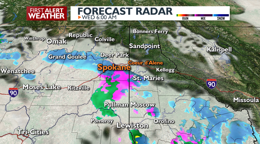 Slick roads for the Wednesday morning commute! -Emily | Forecast | kxly.com