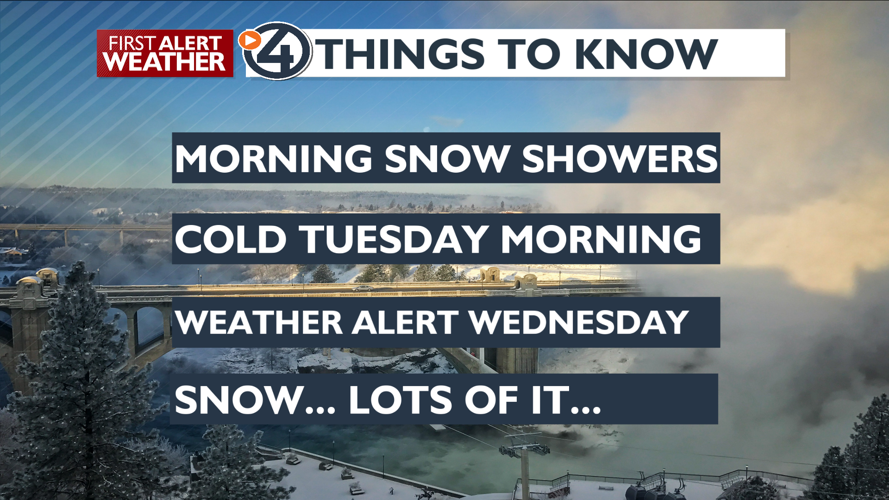 Morning Light Snow to Clouds, Heavy Snow Wednesday – Mark | Forecast ...