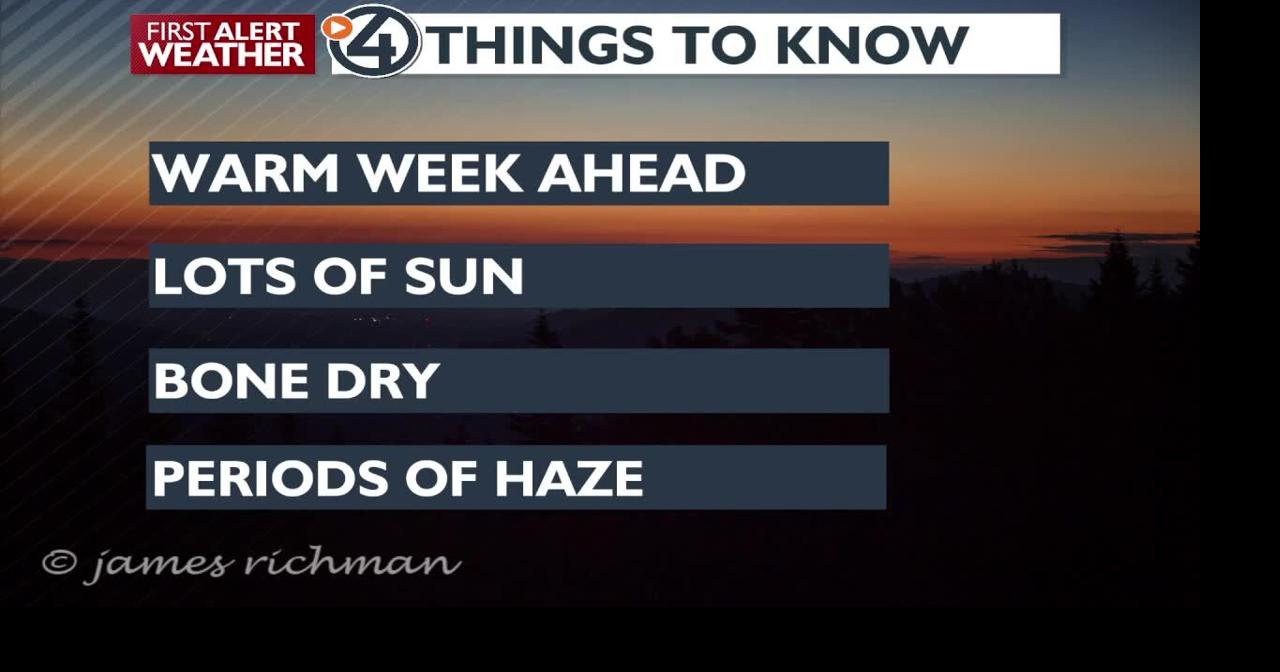Sunshine and warm afternoons in the week ahead – Matt | Forecast | kxly.com