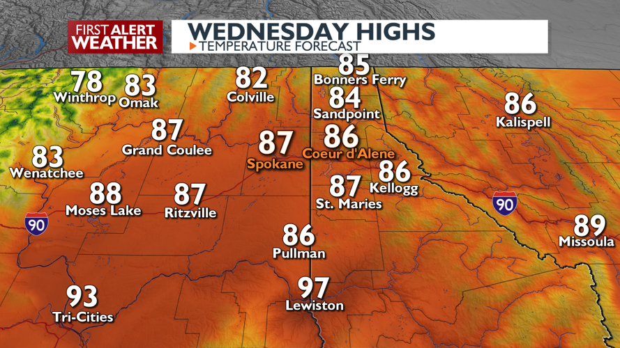 Clouds and very warm today, cooler with showers for Thursday - Mark ...