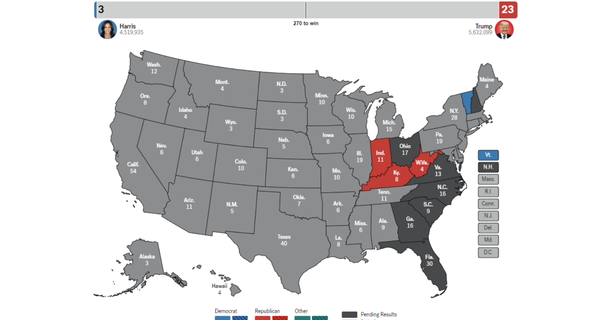 Election R 2024 Presidential Election Map | 4thepeople-elections-coverage | kxly.com