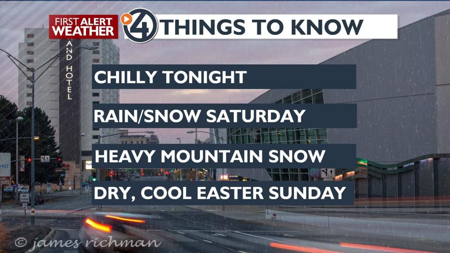 A cold, wet start to Easter Weekend – Kris | Forecast | kxly.com