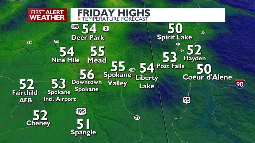 Warming trend! Highs in the mid 50s just in time for the weekend 😎 ...
