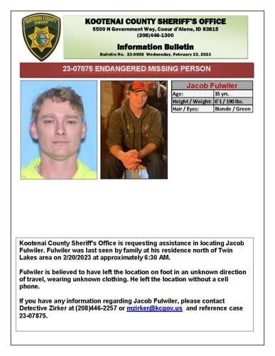 Kootenai County Sheriffs Office Looking For Missing Man News 9183