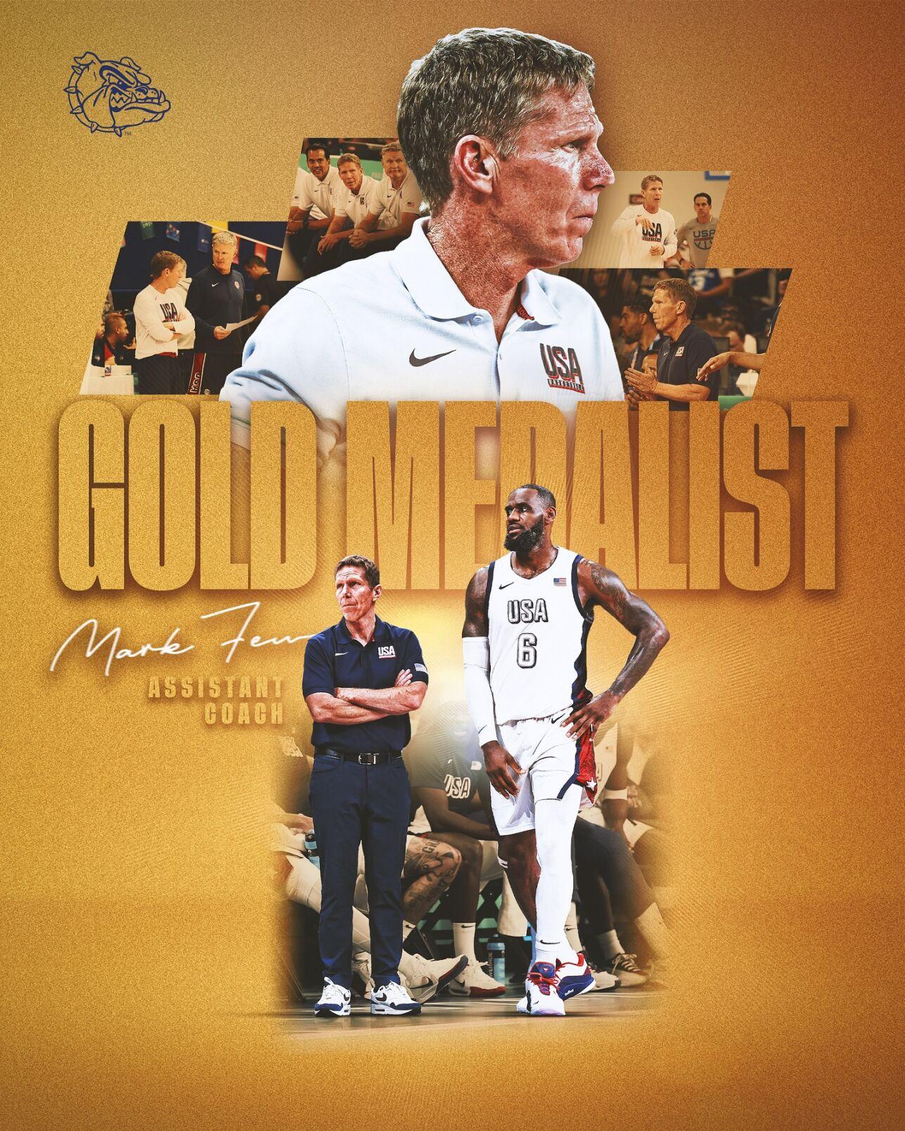 Gonzaga Men’s Basketball head coach brings home gold medal from 2024