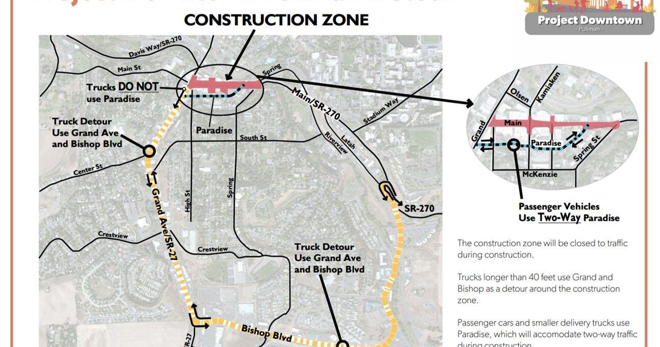 Construction project on East Main Street in Pullman underway - Vimarsana News