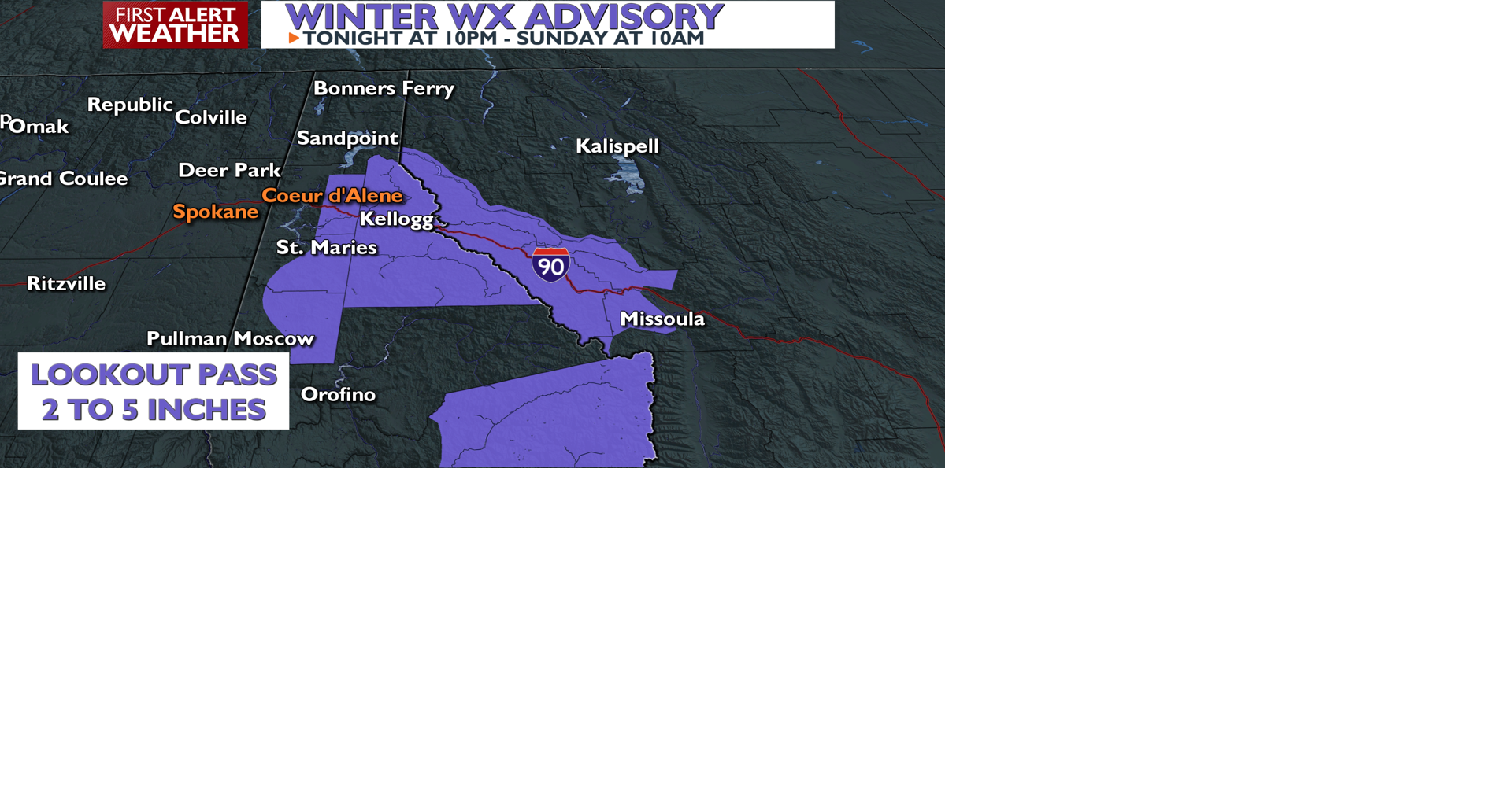 🌨️Mountain snow advisories with a mild Spokane Sunday on the way with ...