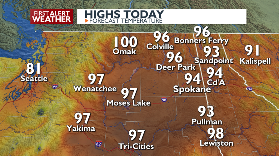 One more day of hot, hazy conditions before cooler temperatures move in ...