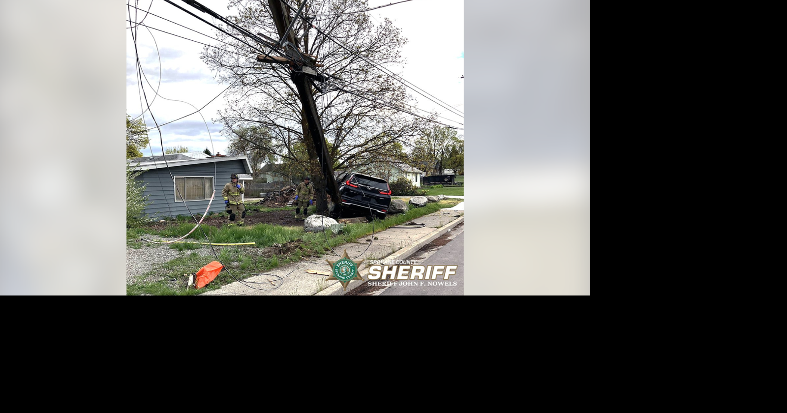 Suspected impaired driver crashes into power pole | Top Stories | kxly.com